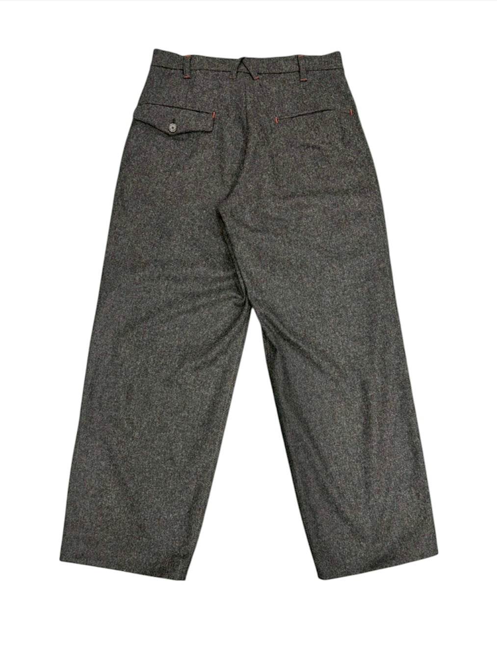 ZIG ZAG STITCH SLACKS / CHARCOAL