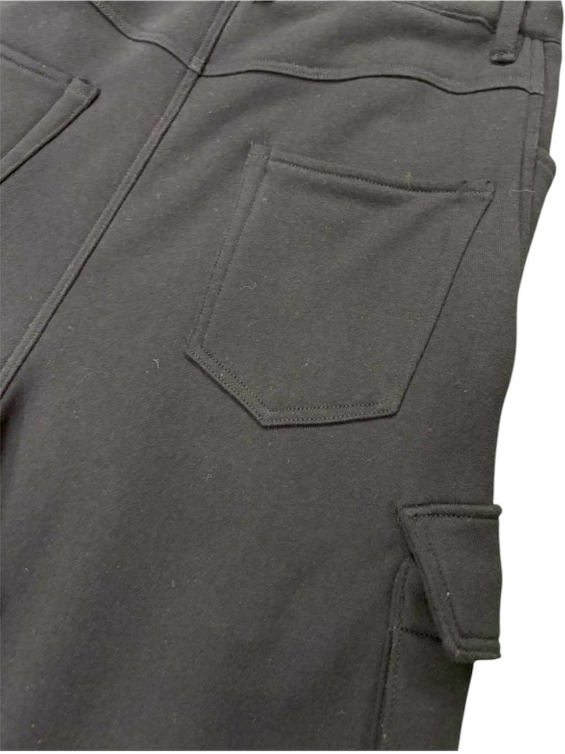SWEAT CARGO PANTS / BLACK