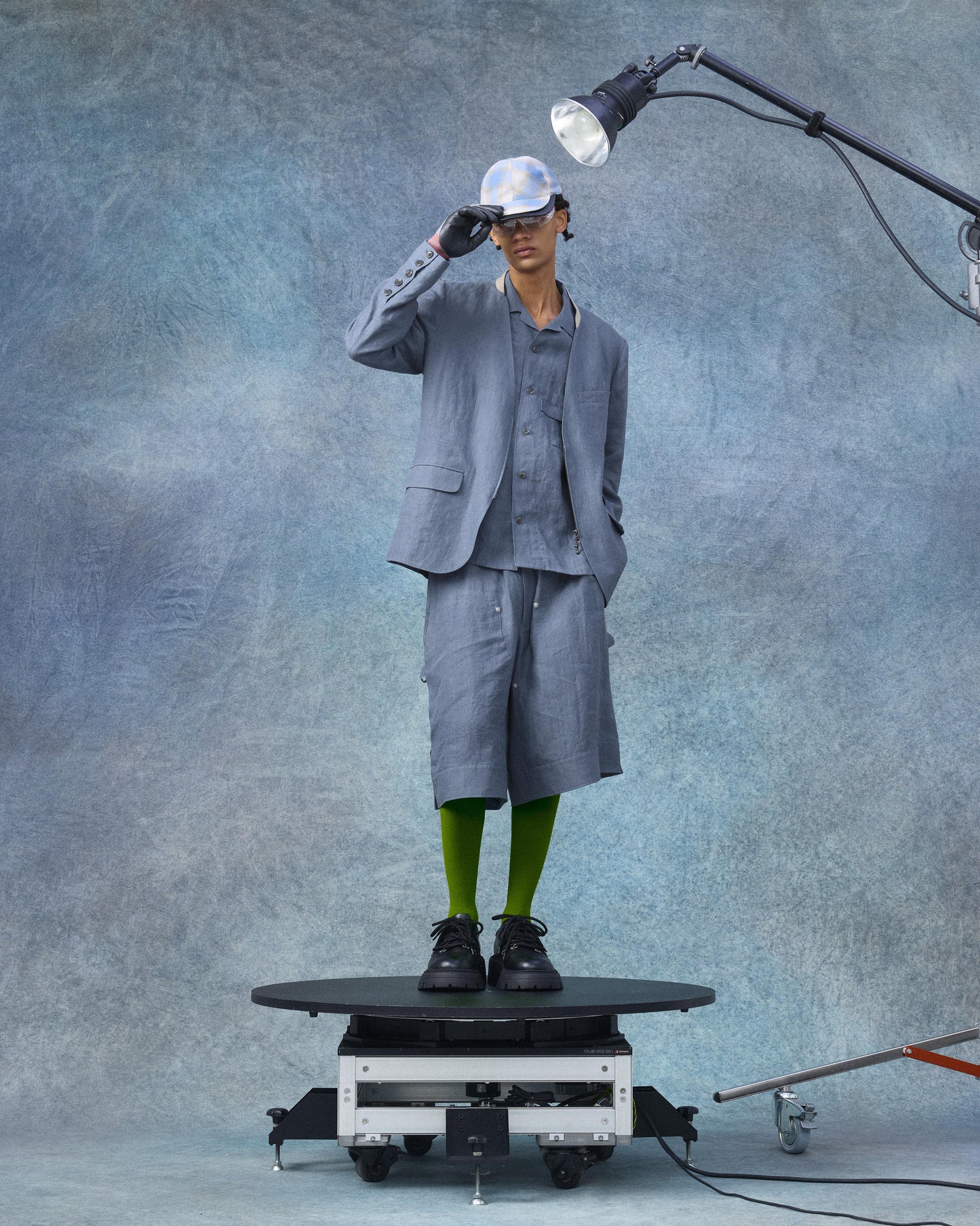 Linen Hemp Zip Skipper Jacket