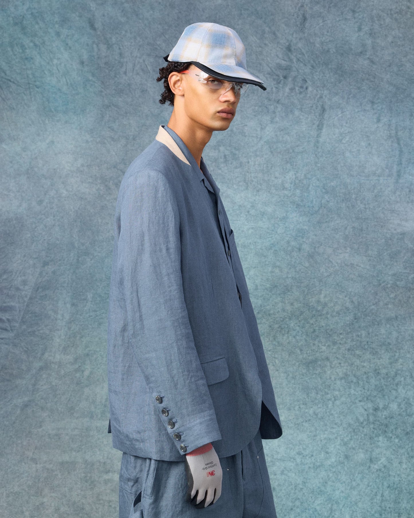 Linen Hemp Zip Skipper Jacket