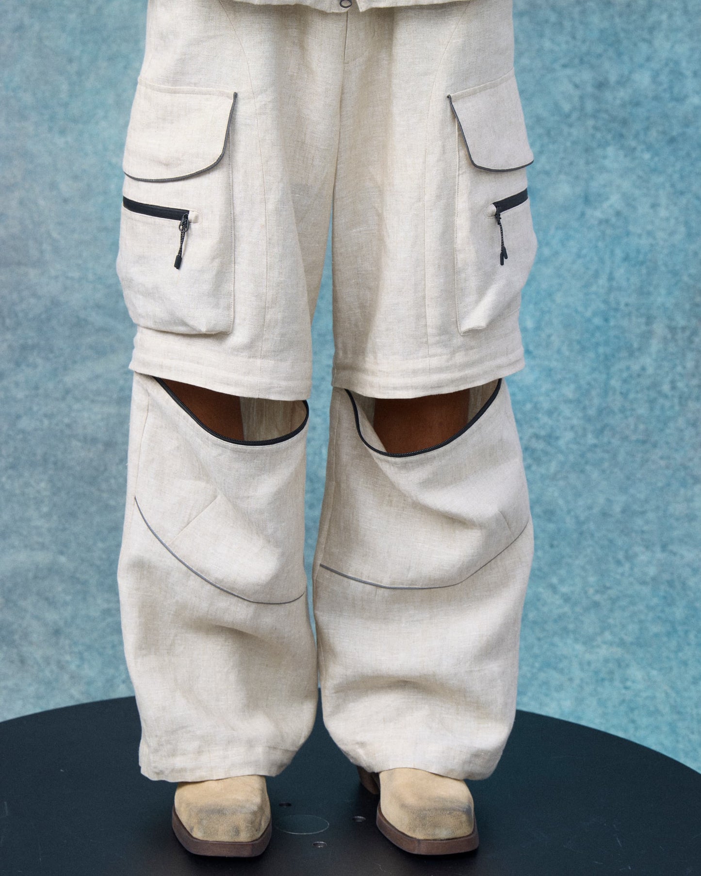 Linen Hemp Convertible Trousers