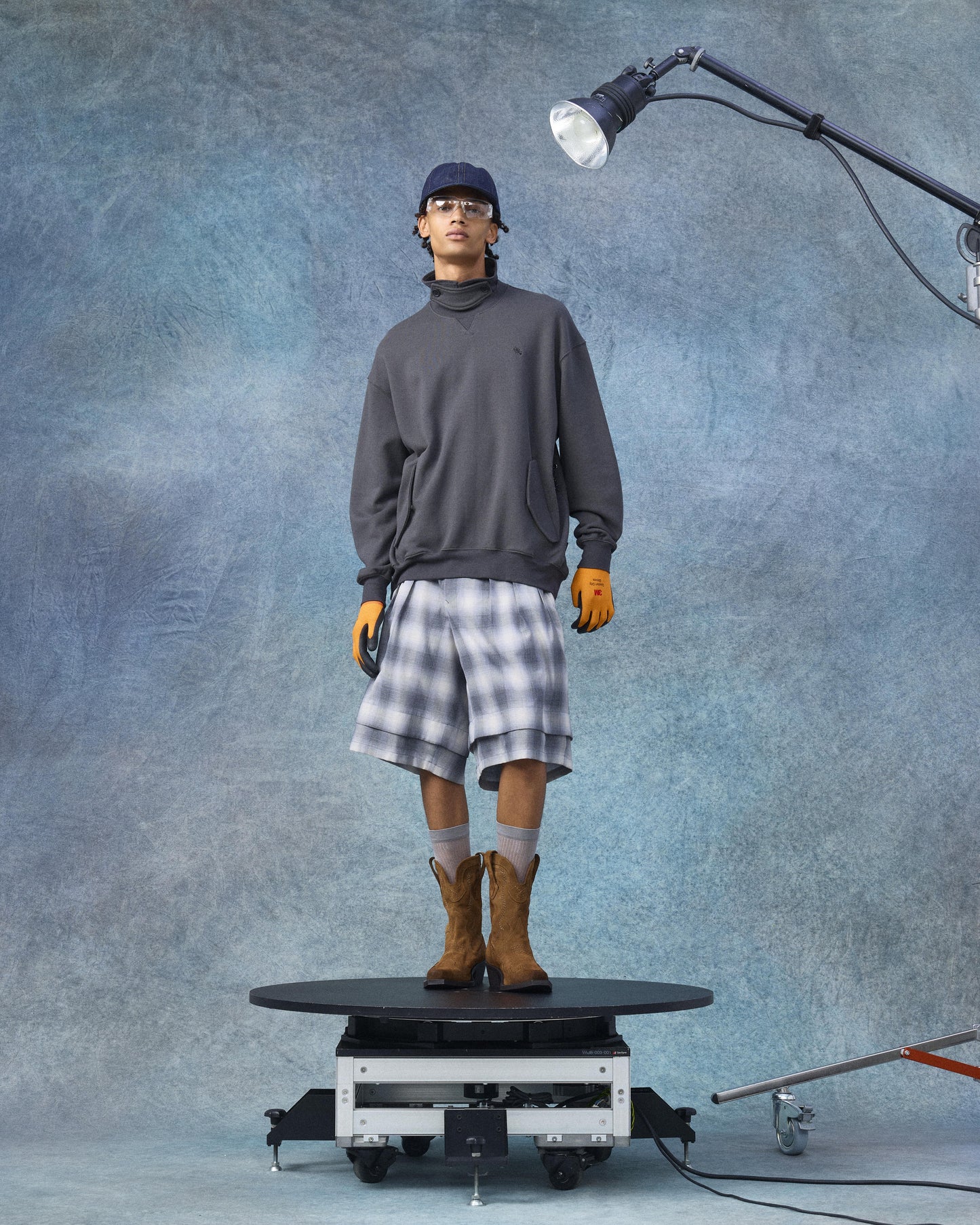 Military Collar Sweatshirt