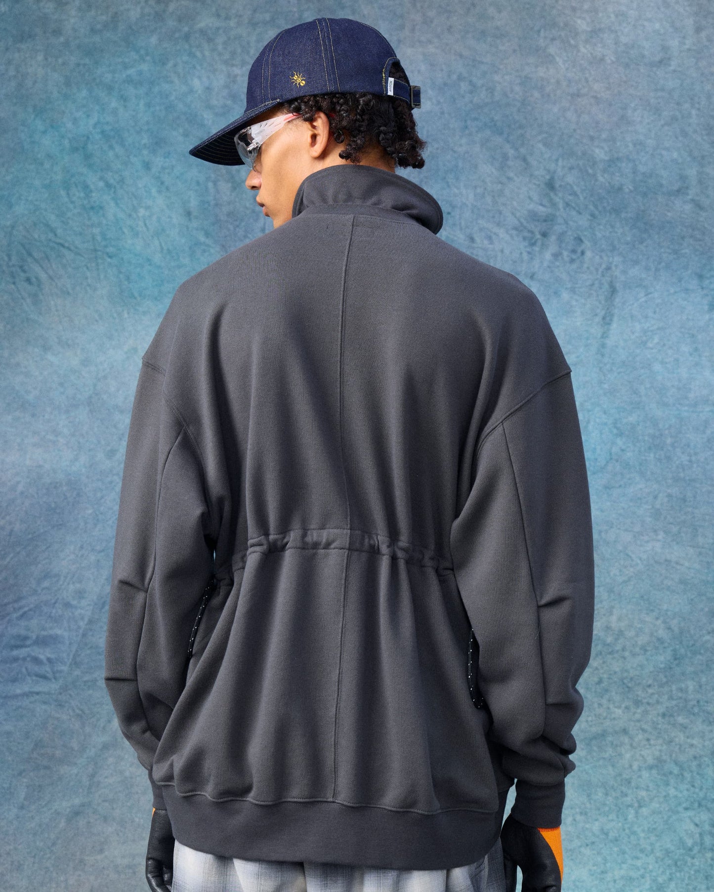 Military Collar Sweatshirt