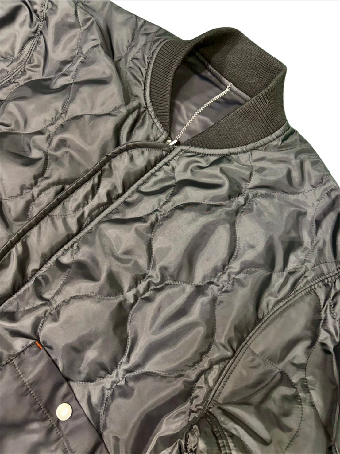 ZIG ZAG STITCH MA-1 / BLACK