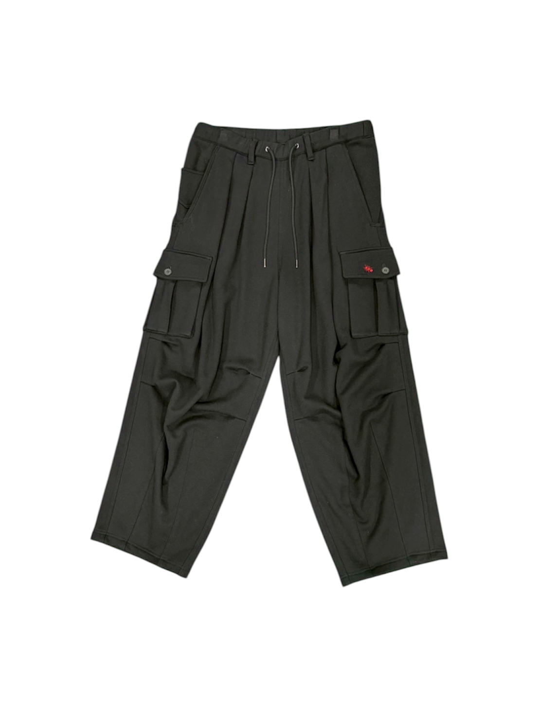 SWEAT CARGO PANTS / BLACK