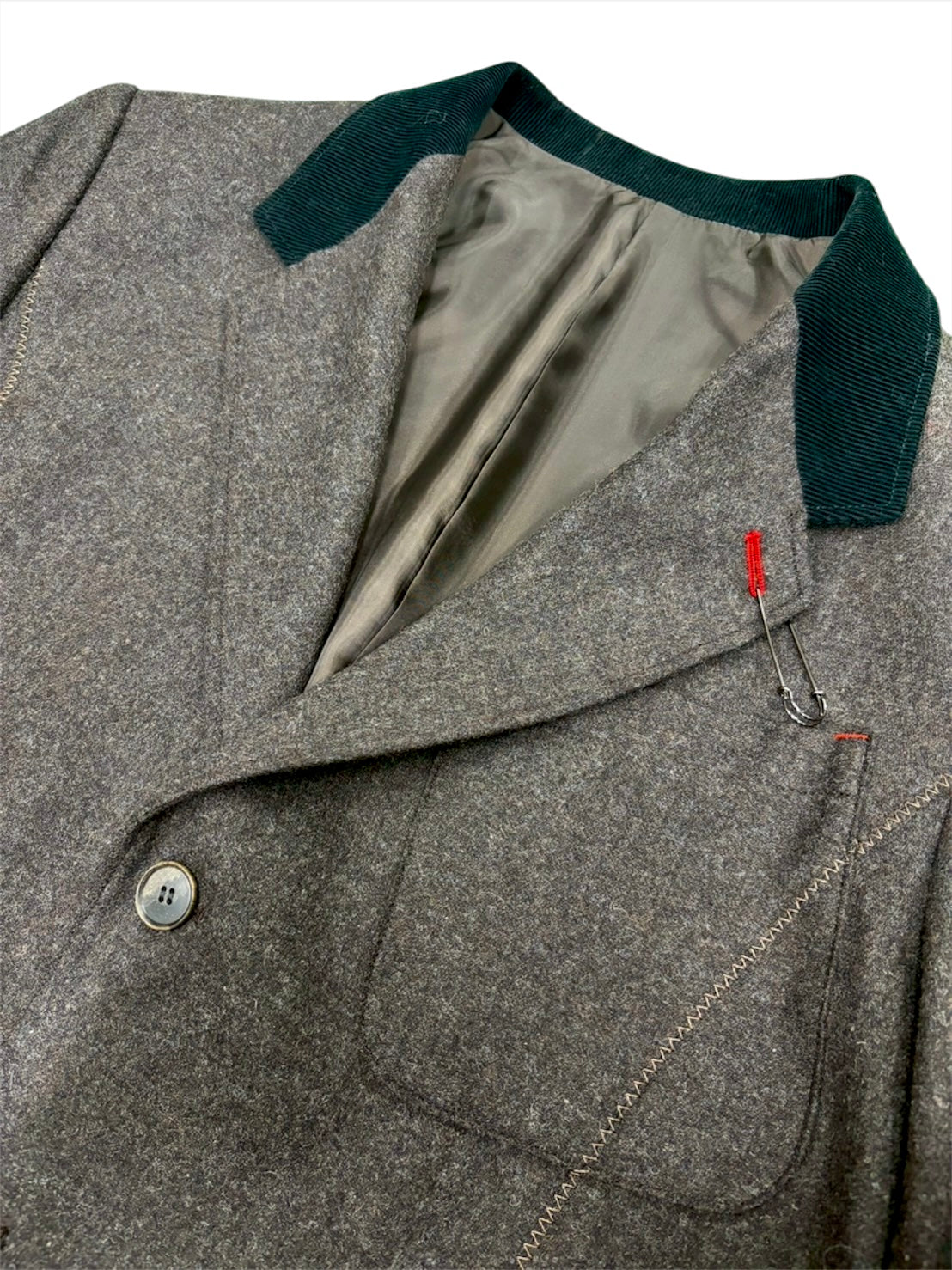 ZIG ZAG STITCH JACKET / BROWN – ANTOK OnlineShop