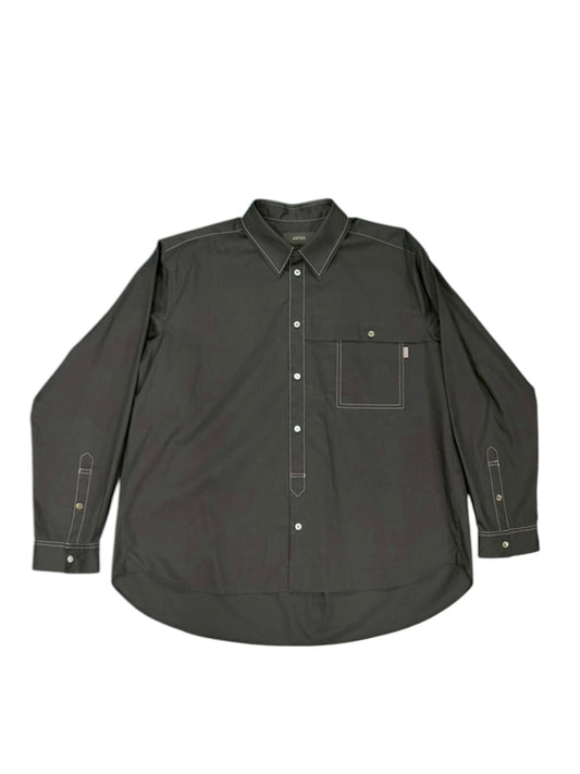 CONTRAST STITCH SHIRTS / BLACK