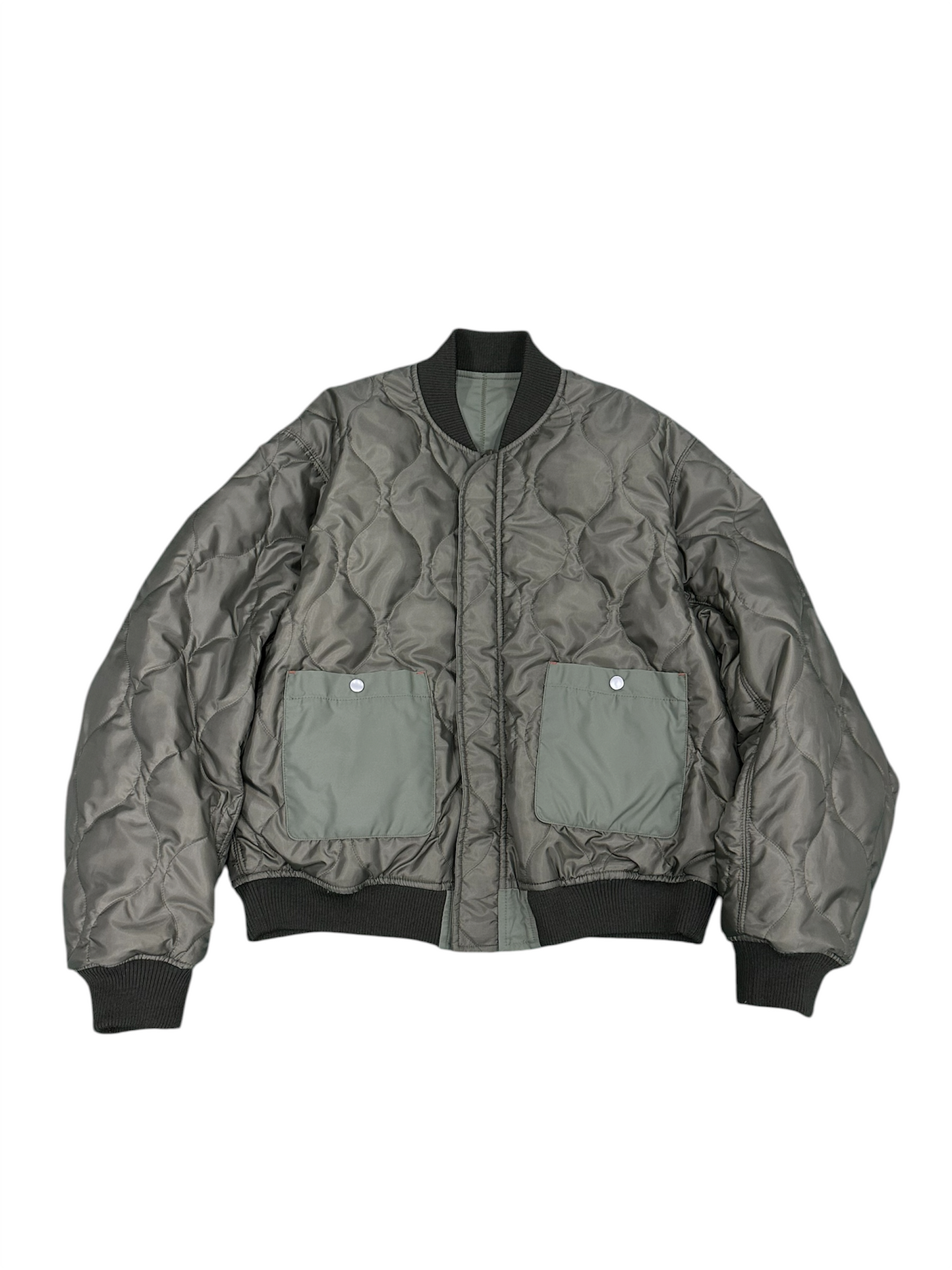 ZIG ZAG STITCH MA-1 / KHAKI
