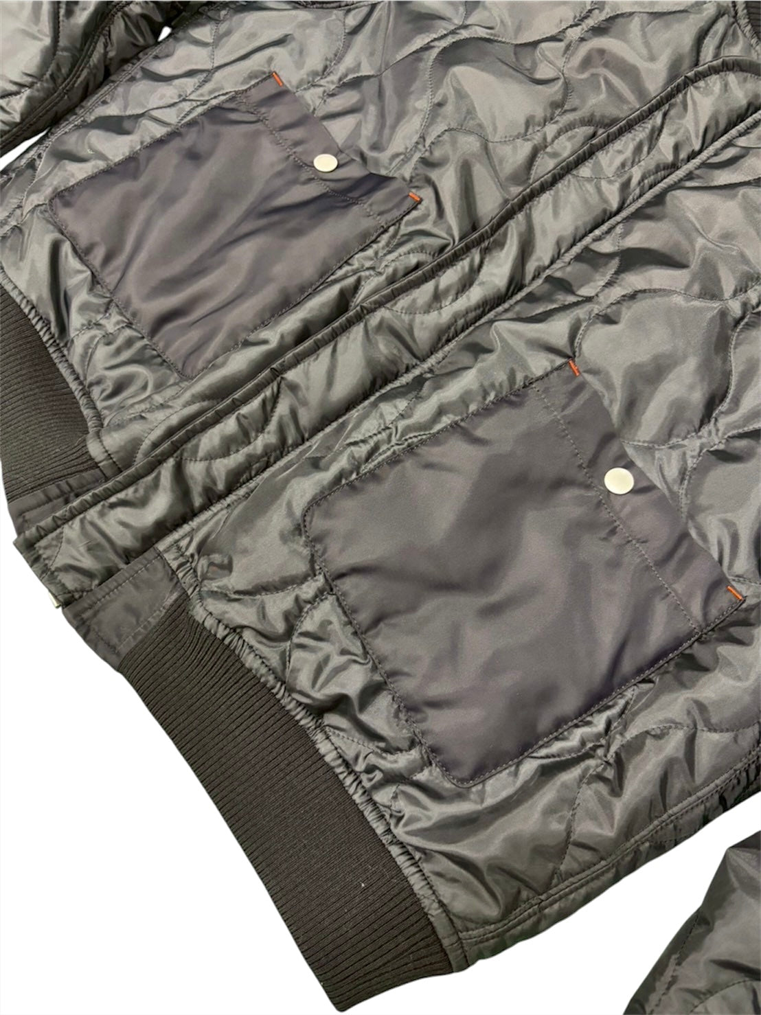 ZIG ZAG STITCH MA-1 / BLACK