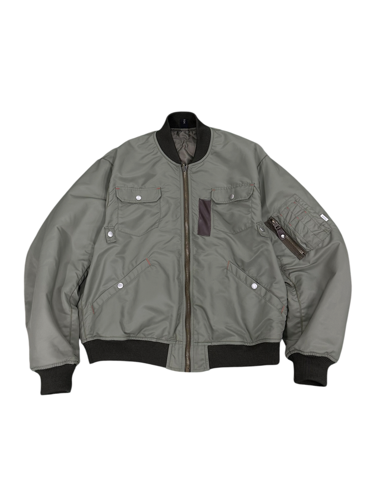 ZIG ZAG STITCH MA-1 / KHAKI