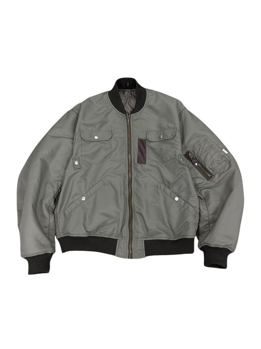 ZIG ZAG STITCH MA-1 / KHAKI