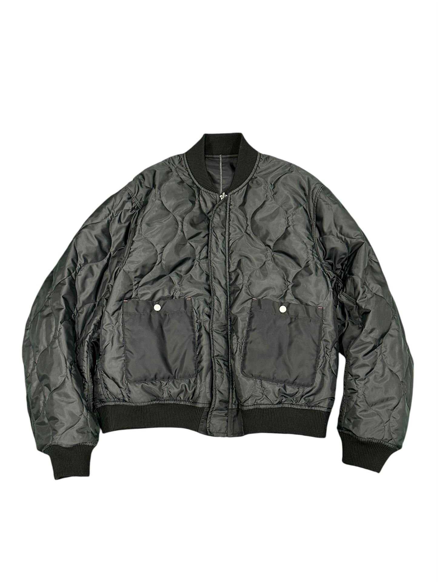 ZIG ZAG STITCH MA-1 / BLACK