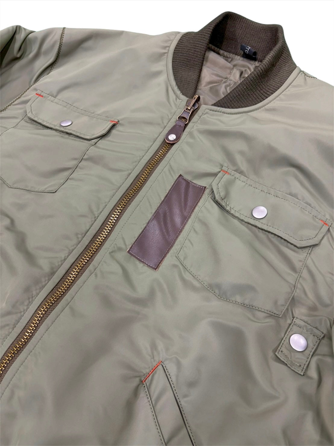 ZIG ZAG STITCH MA-1 / KHAKI