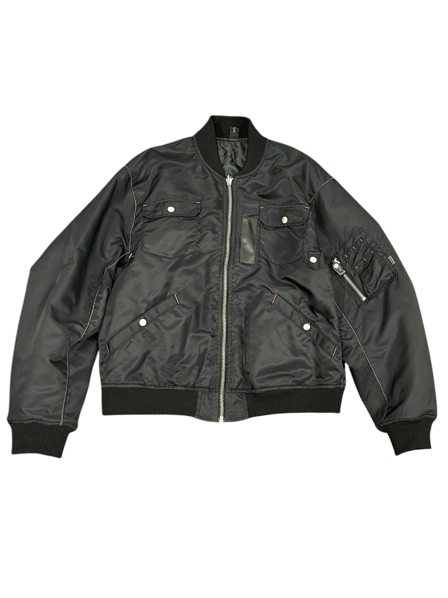 ZIG ZAG STITCH MA-1 / BLACK