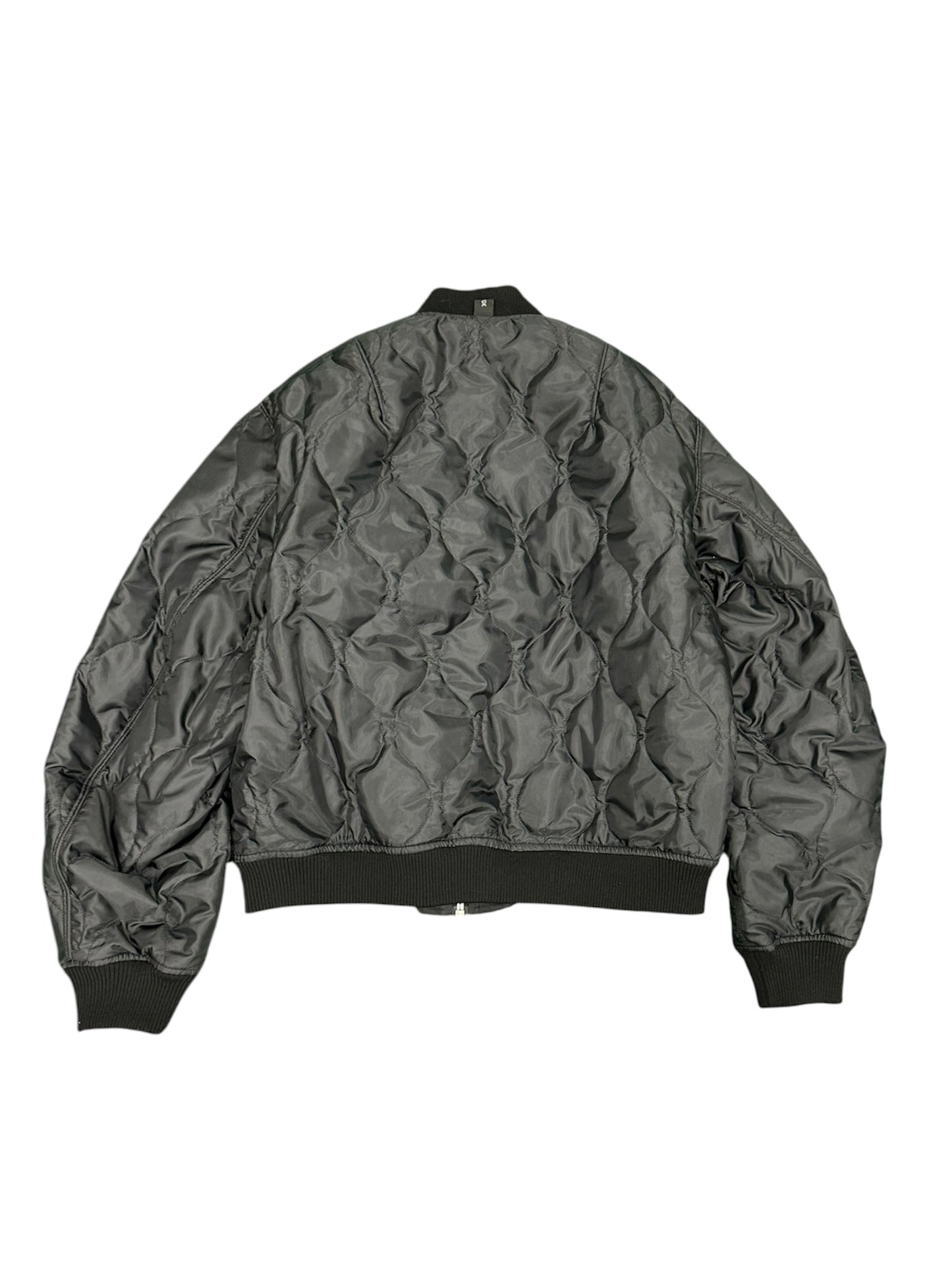 ZIG ZAG STITCH MA-1 / BLACK