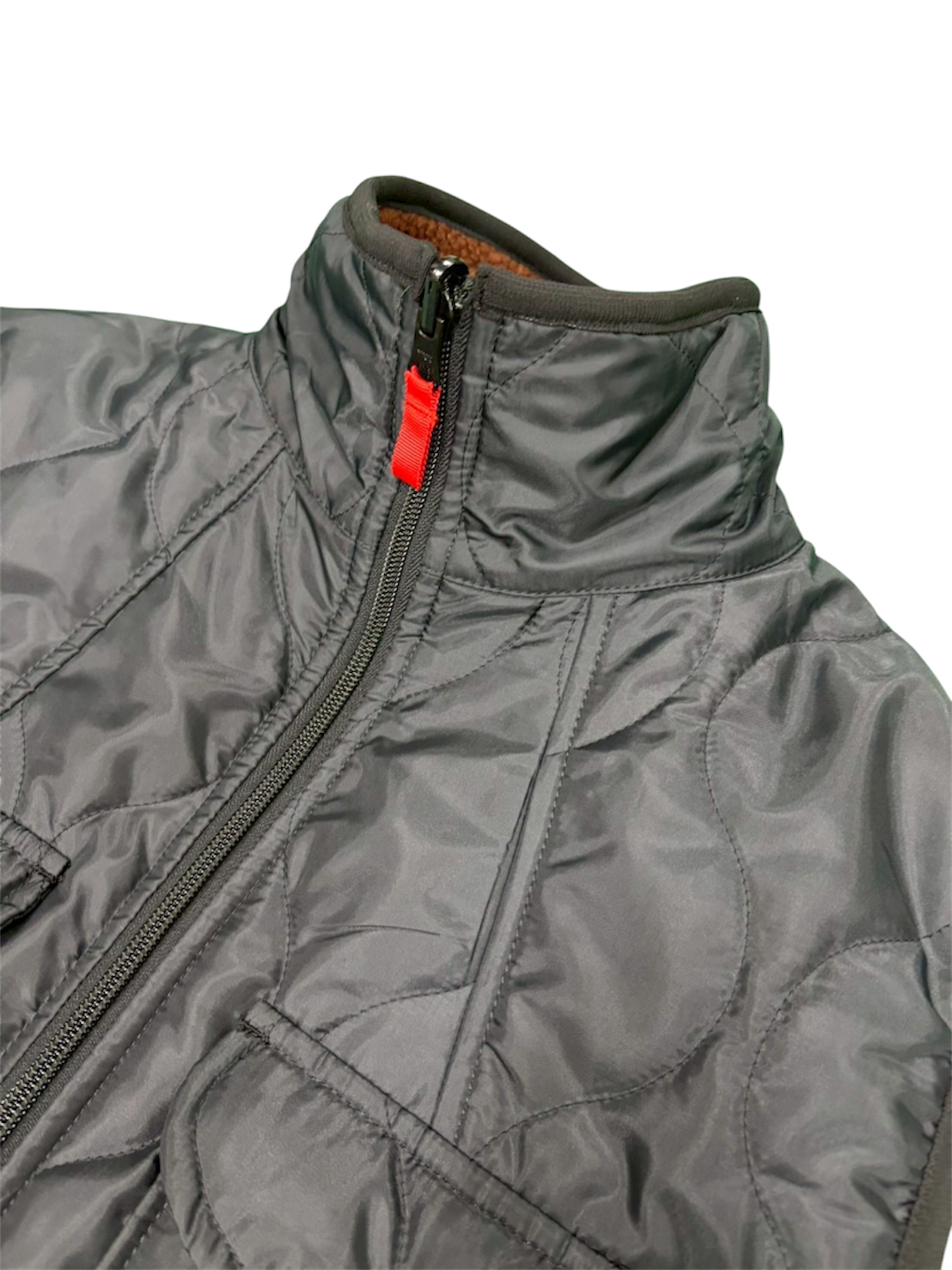 REVERCIBLE QUILTING VEST / BLACK&BROWN