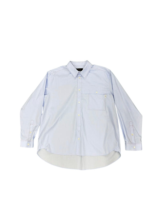 CONTRAST STITCH SHIRTS / SAX