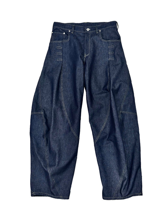 Curve Tuck Pants(Denim)