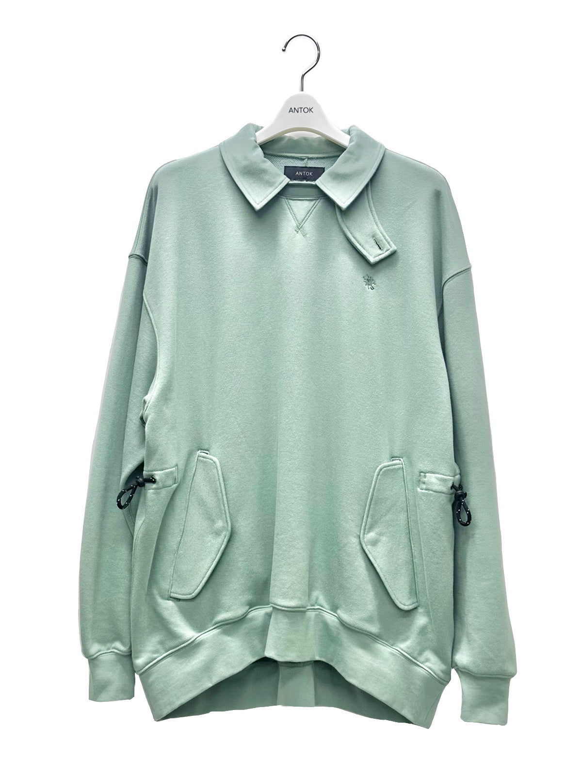 Military Collar Sweatshirt