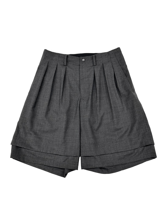 12Tuck Shorts(Wool)